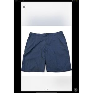 Ben Hogan Men's Golf Shorts‎ Size 44 Blue Gingham Pattern Flat Front Performance